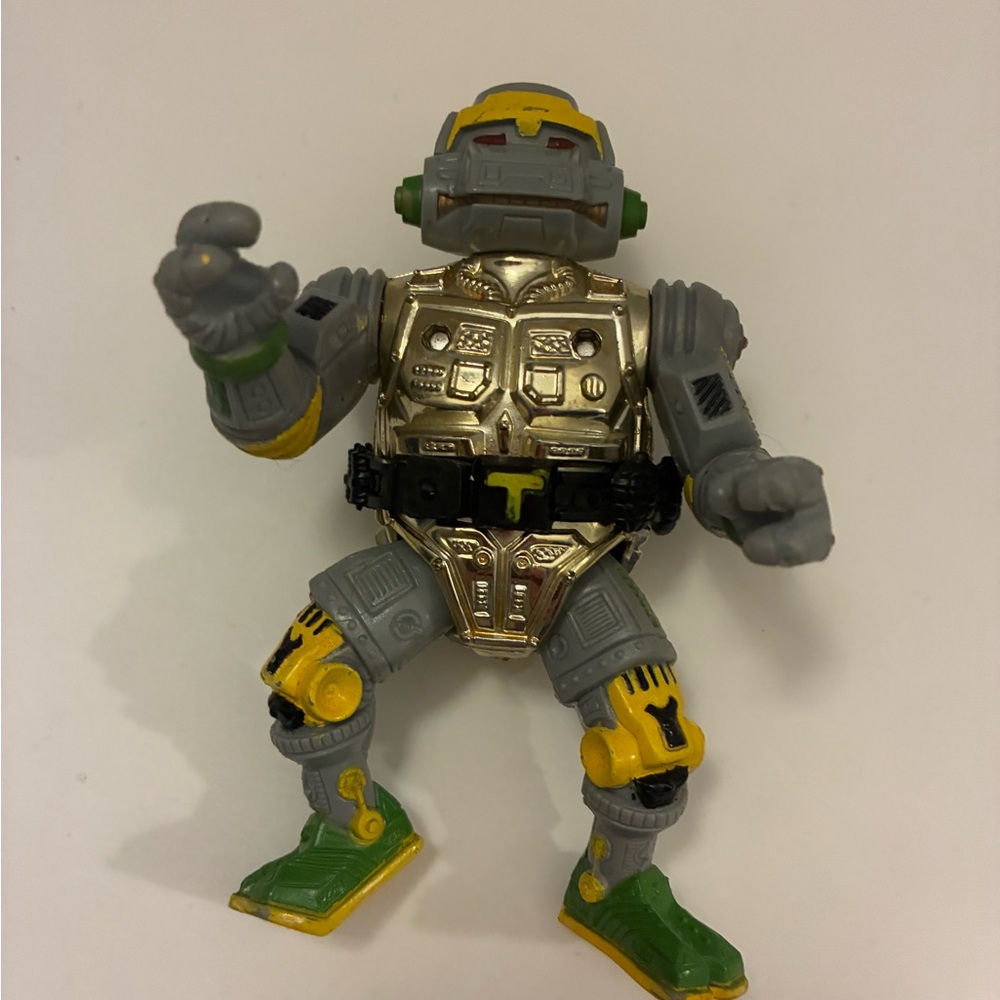 1989 TMNT Teenage Mutant Ninja Turtles METALHEAD 4” Action Figure Incomplete